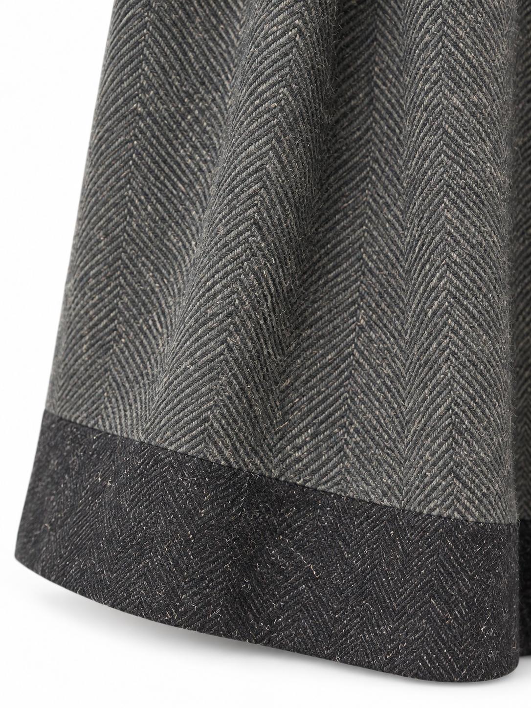 Pantalone grigio a spina di pesce — tessuto-fondo