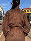 Trench in camoscio