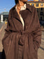 Trench in camoscio