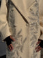 Cappotto doppiopetto con ricami di perline