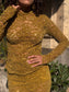 Maglia in pizzo effetto scamosciato