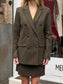 Blazer doppiopetto verde oliva