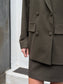 Blazer doppiopetto verde oliva
