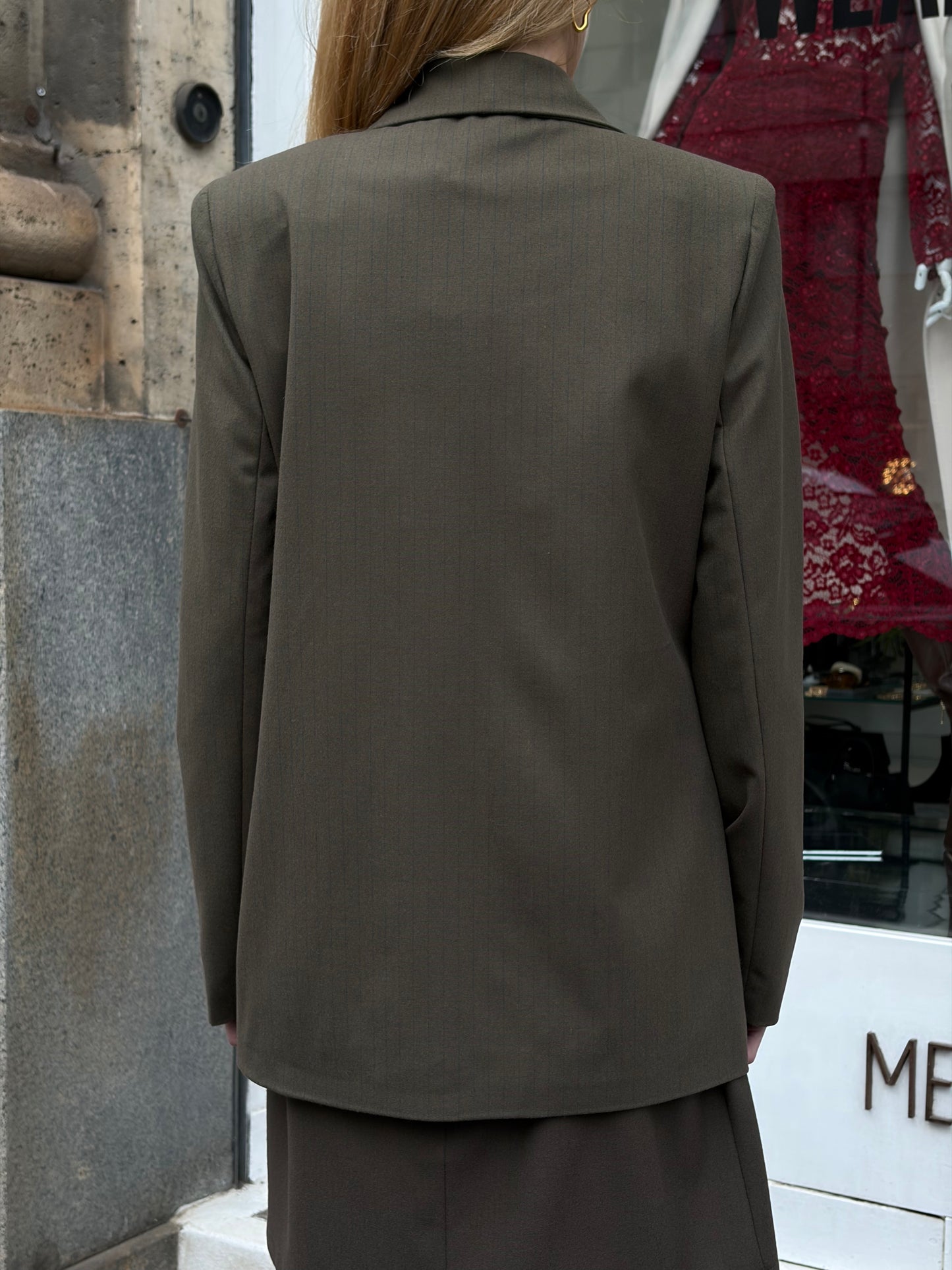 Blazer doppiopetto verde oliva