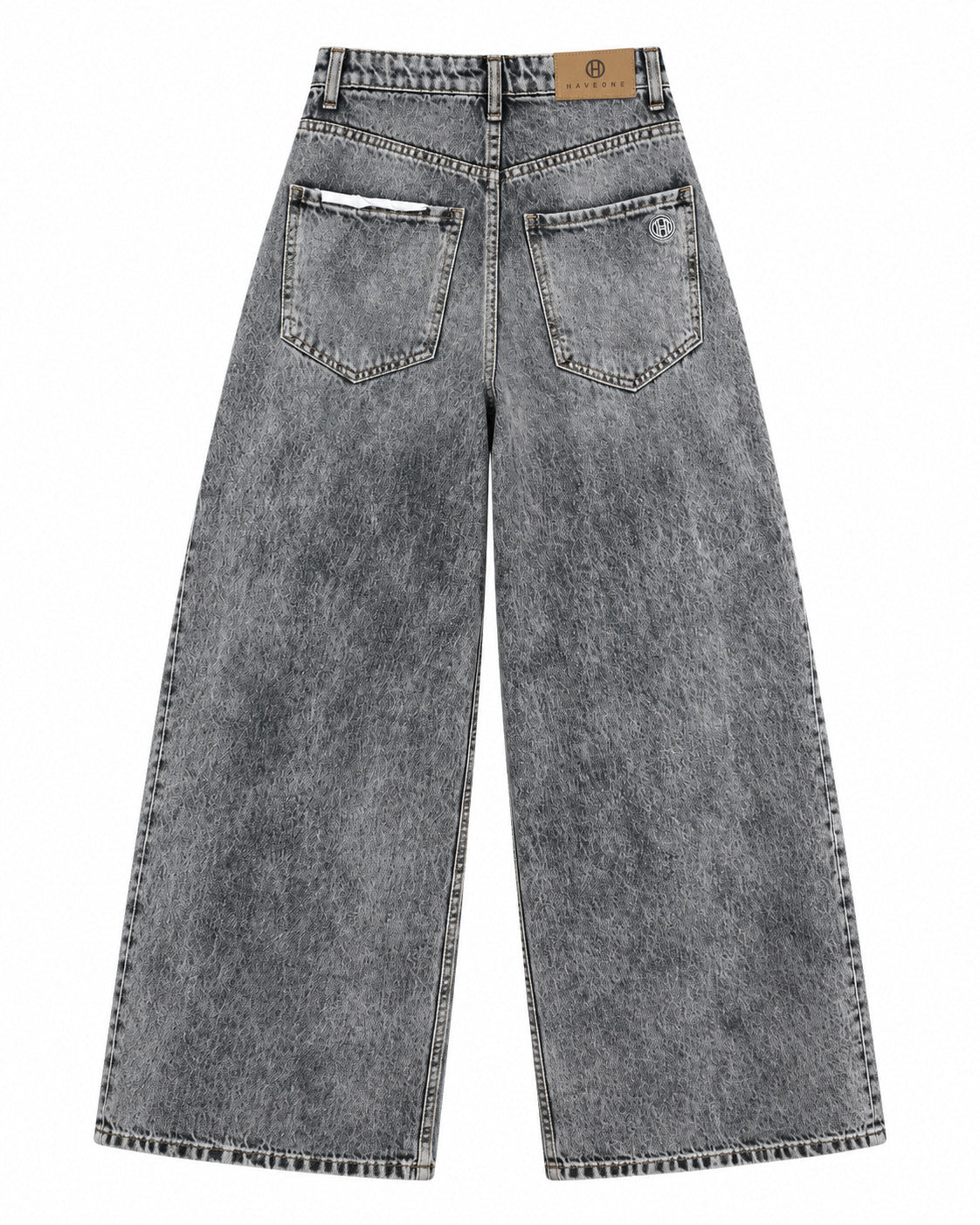 Jeans HAVEONE grigi acid wash - retro