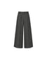 Pantaloni palazzo grigi spigati effetto lana – fronte