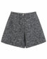 Shorts grigi effetto lana - fronte