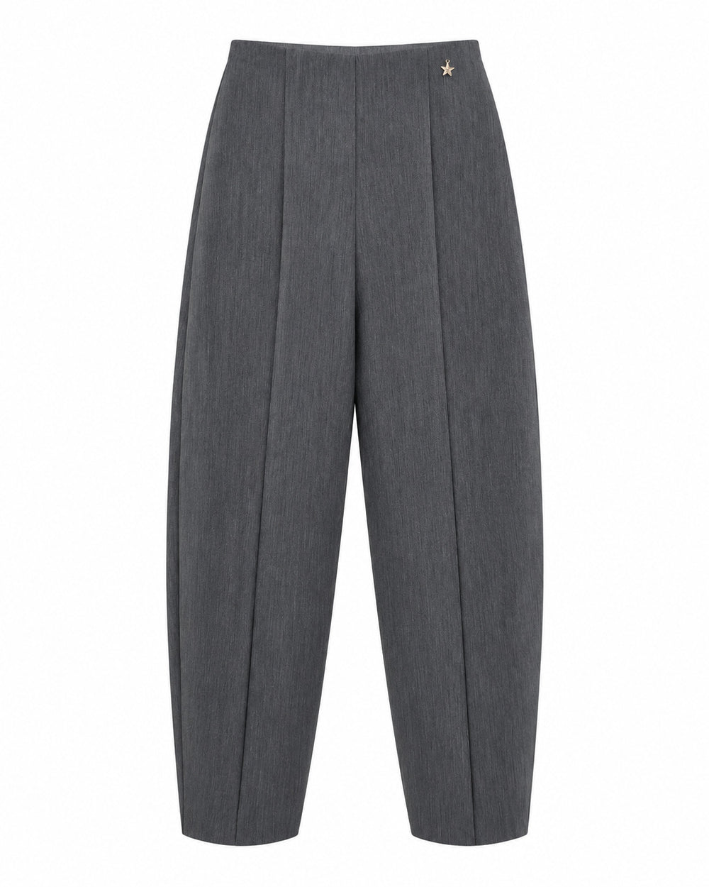 Pantaloni sartoriali grigi con dettaglio stella