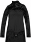 Abito lungo nero in vellutino - Body interno staccabile