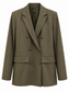 Blazer doppiopetto verde oliva - fronte