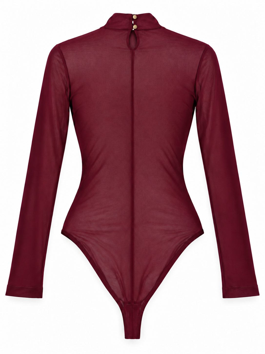 Body bordeaux semitrasparente - Retro