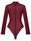 Body bordeaux semitrasparente - Retro