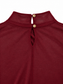 Body bordeaux semitrasparente - Dettaglio collo con due bottoni e apertura a goccia