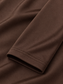 Body marrone lucido con scollo a goccia - tessuto
