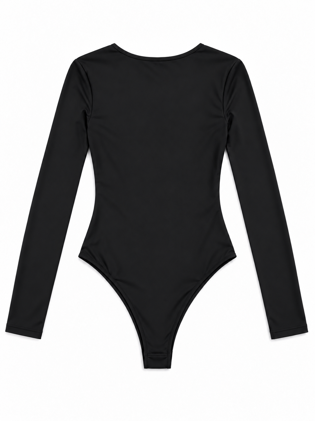Body nero con scollo a U - Vista posteriore