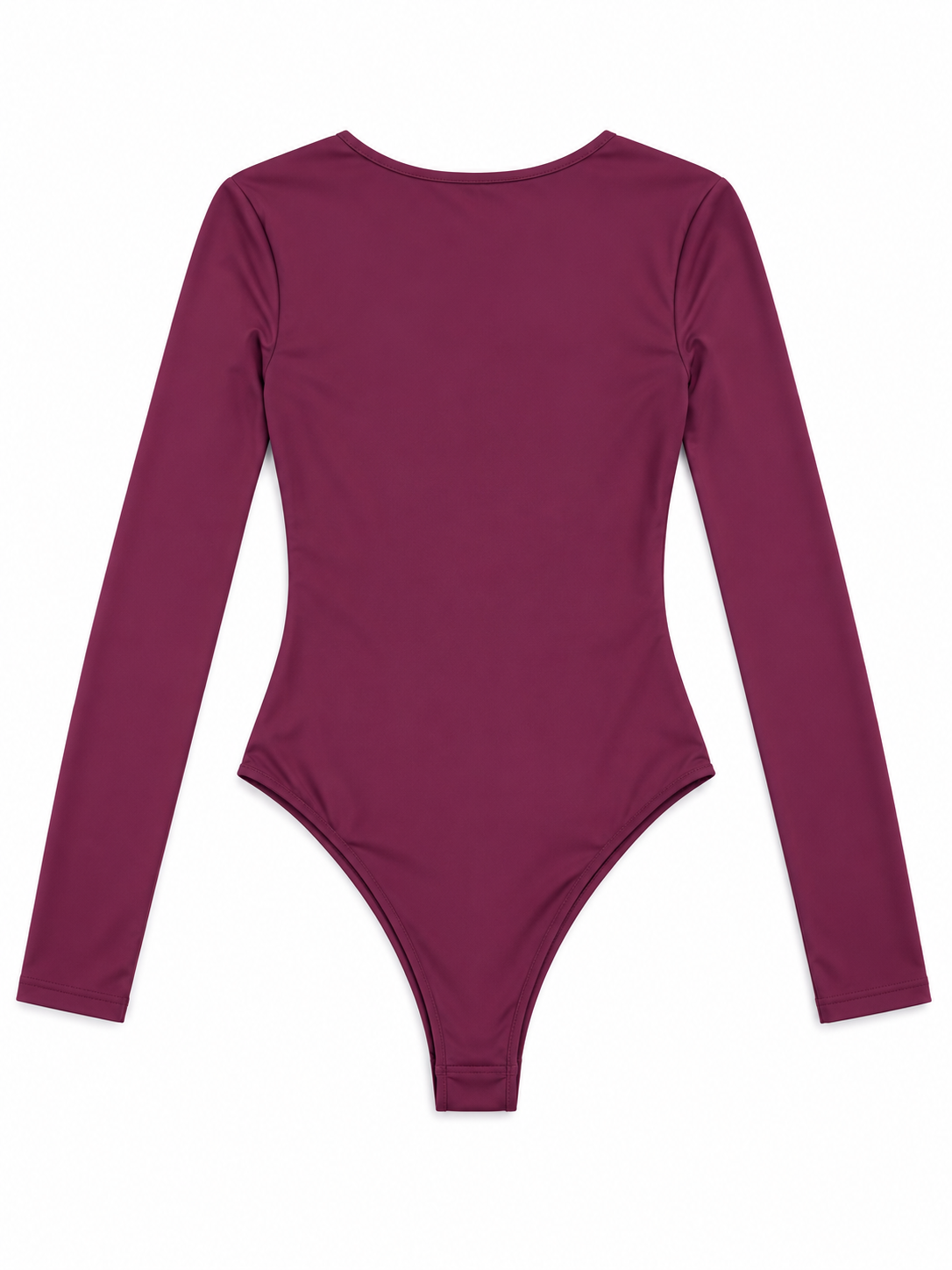 Body vinaccia con scollo a U - Vista posteriore