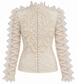 Camicia avorio in pizzo fronte