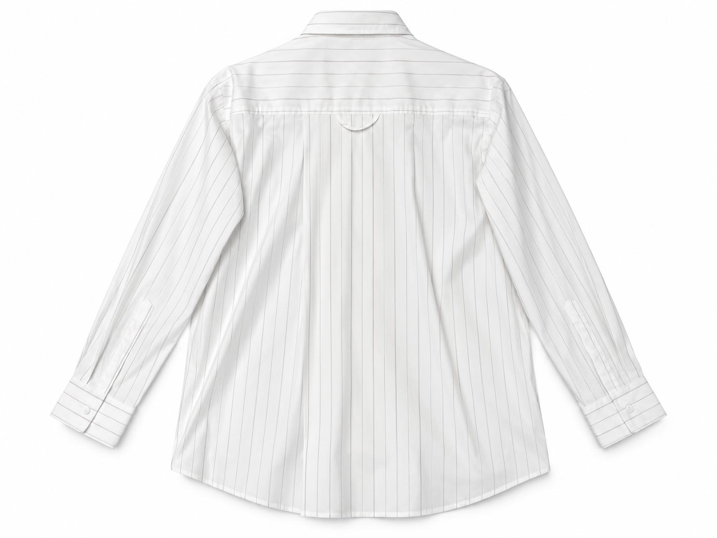 Camicia bianca a righe sottili - Retro