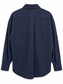 Camicia blu con tasche a pattina — retro