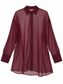 Camicia bordeaux trasparente - fronte