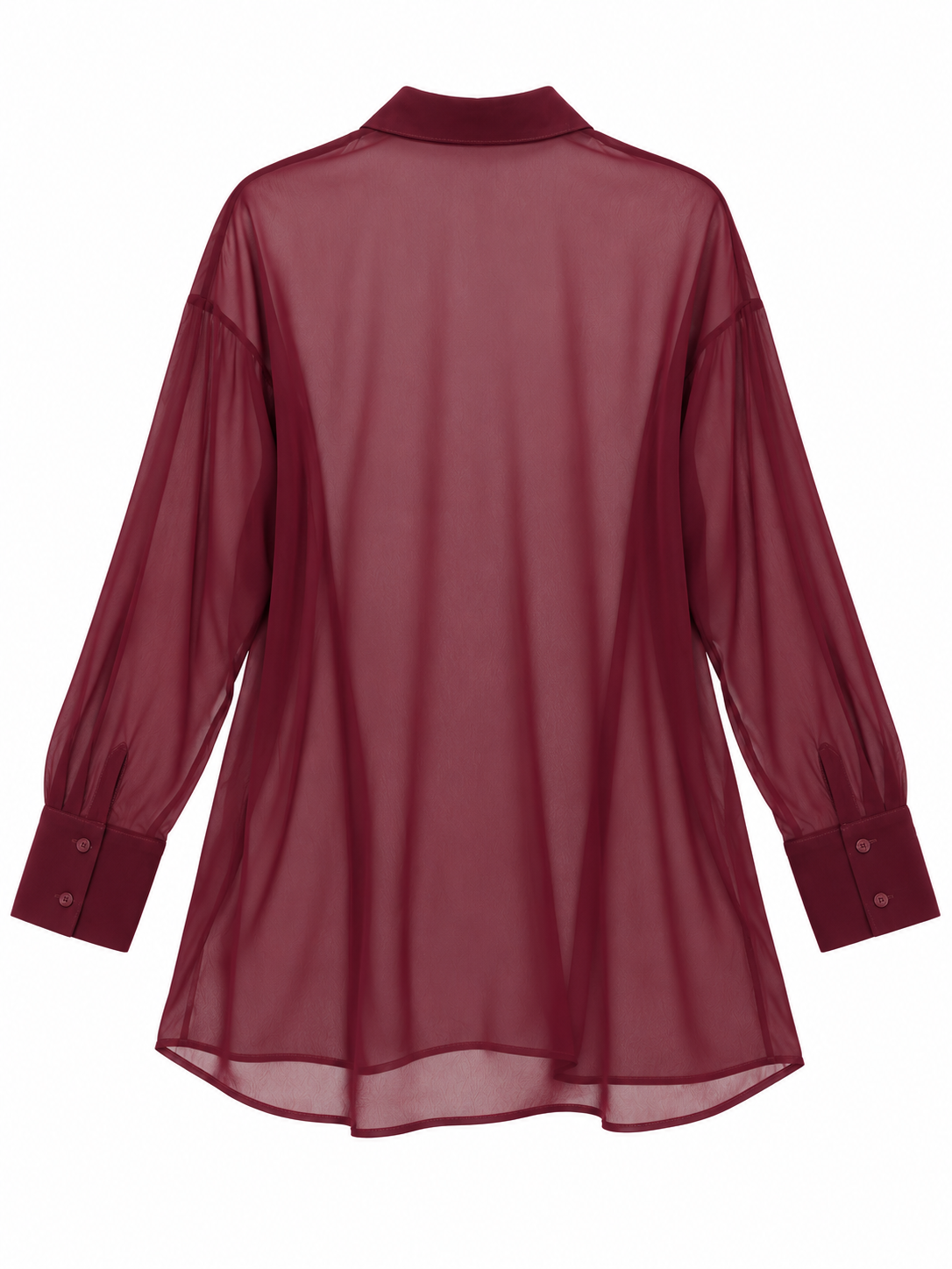 Camicia bordeaux trasparente - retro
