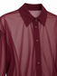 Camicia bordeaux - dettaglio colletto e bottoni