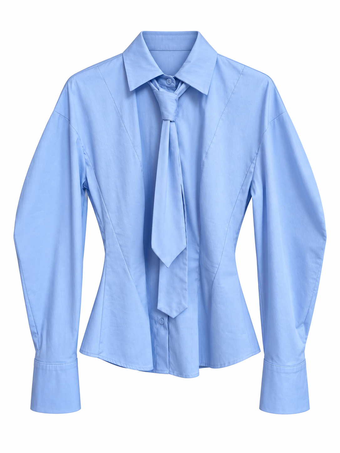 Camicia azzurra con cravatta - fronte