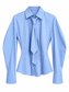 Camicia azzurra con cravatta - fronte