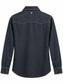 Camicia in denim con applicazioni floreali — retro