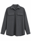 Camicia grigia oversize — fronte