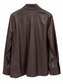 Camicia marrone in ecopelle - Vista posteriore