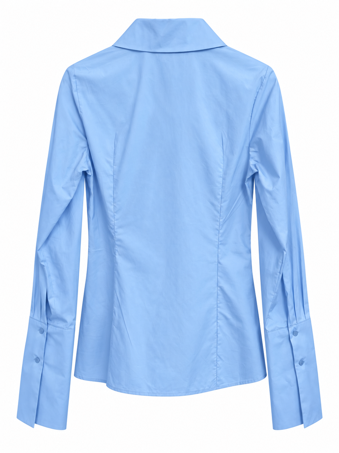 Camicia azzurra con maxi colletto - retro