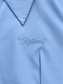 Camicia azzurra con maxi colletto - ricamo