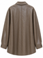 Camicia tortora effetto pelle - retro