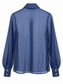 Camicia blu trasparente con bottoni decorativi - retro