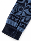 Camicia in velluto blu con fantasia ornamentale - dettaglio 2