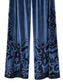 Pantaloni in velluto blu con fantasia ornamentale - dettaglio 2