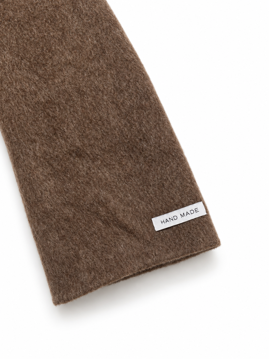 Cappotto lungo marrone doppiopetto - dettaglio-polsino