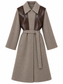 Cappotto tortora con gilet rimovibile – fronte