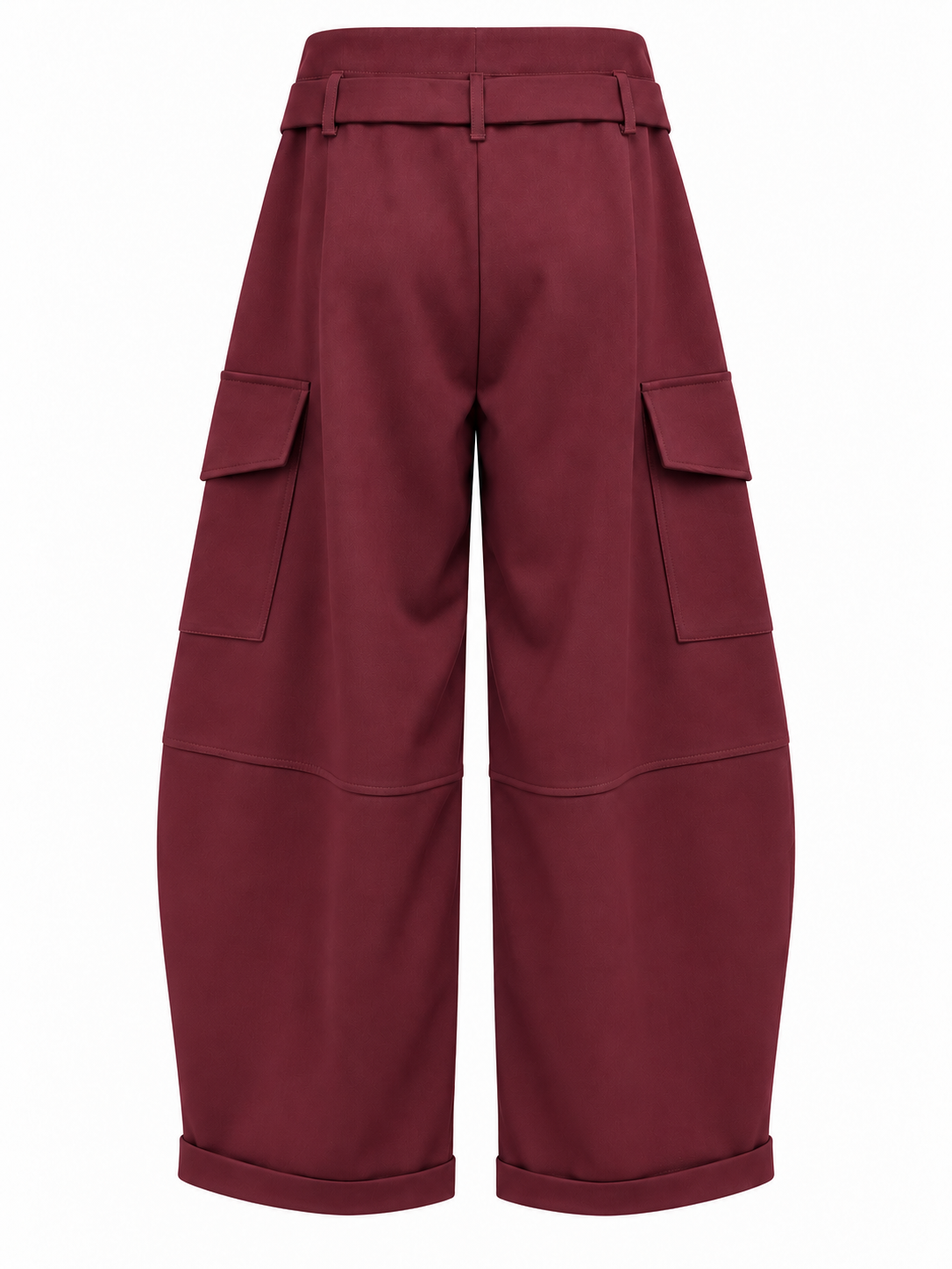 Cargo bordeaux con cintura - retro