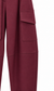 Cargo bordeaux con cintura - tasca