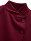 Giacca bordeaux con collo incrociato - collo