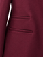 Giacca bordeaux con collo incrociato - tasche