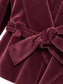 Giacca bordeaux in velluto con cintura – cintura