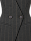 Gilet gessato antracite — dettaglio-bottoni