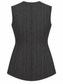 Gilet gessato antracite — retro