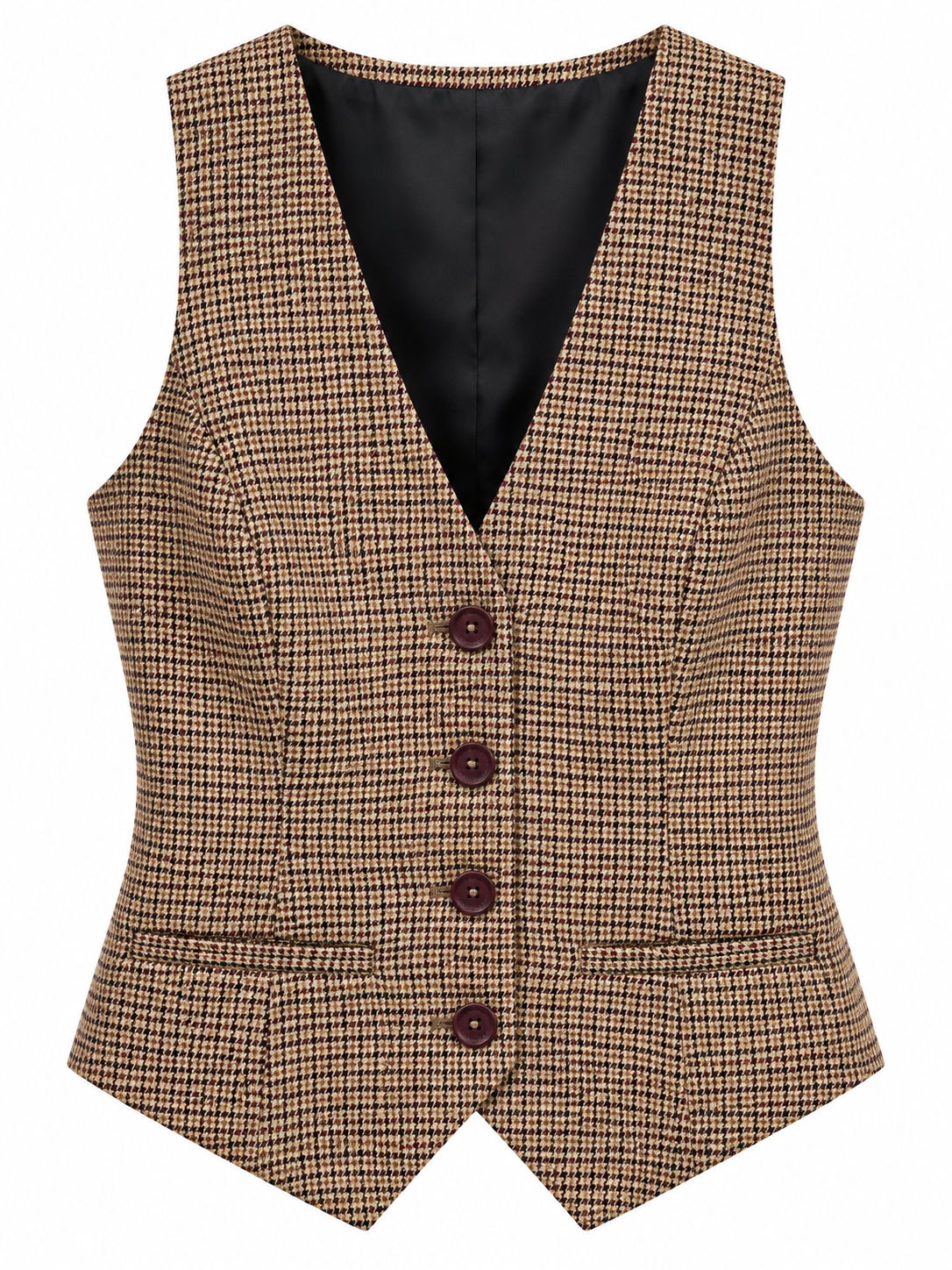 Gilet pied-de-poule - fronte