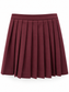 Gonna corta bordeaux a pieghe – retro