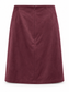 Gonna bordeaux drappeggiata effetto camoscio – retro