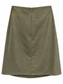 Gonna drappeggiata verde oliva effetto velluto - retro
